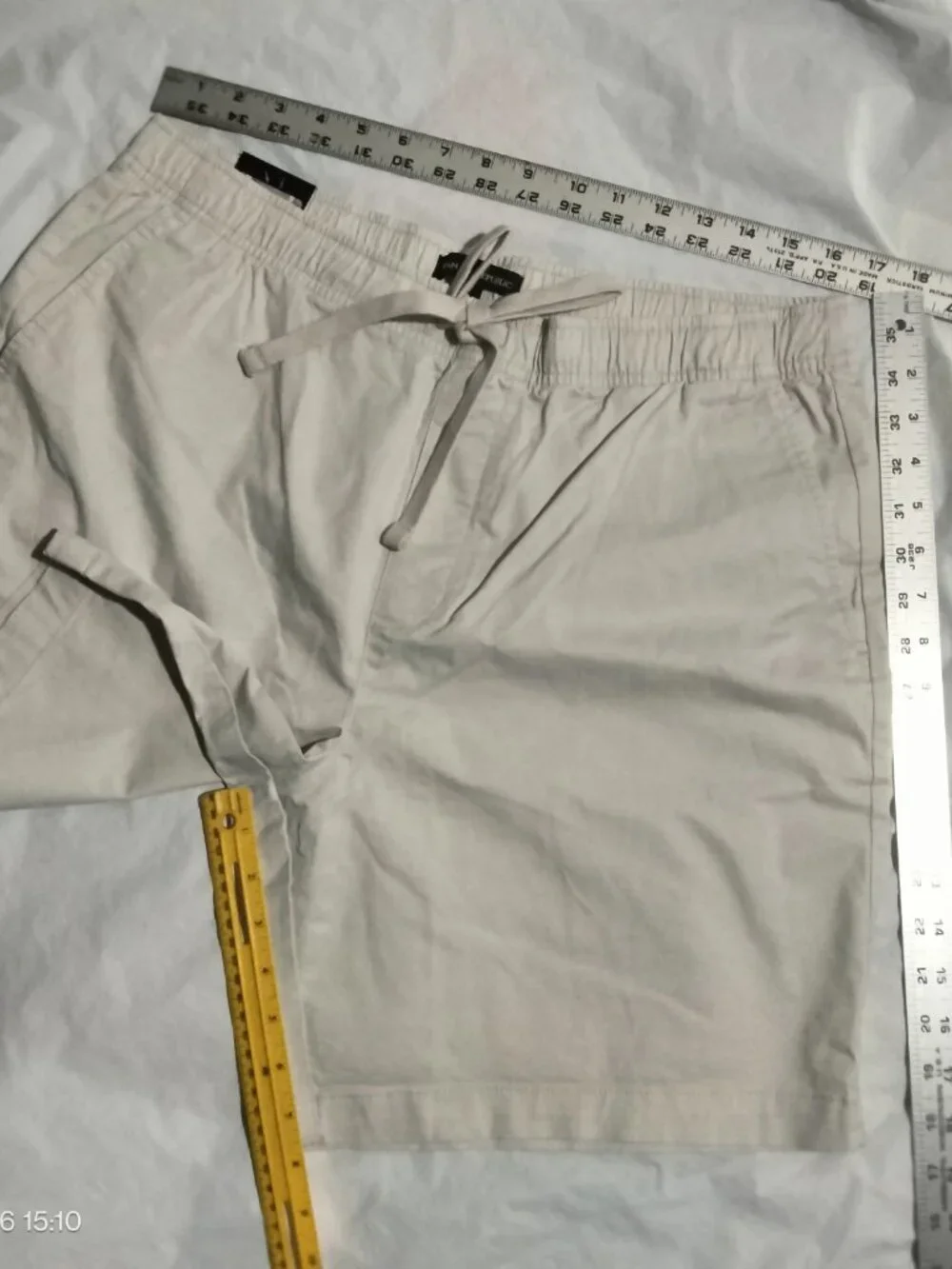 Banana Republic Pull On Shorts Mens Large Tan Casual Beach Drawstring 8